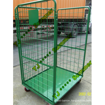 3 Sided Open Front Steel Roll Container Capacity